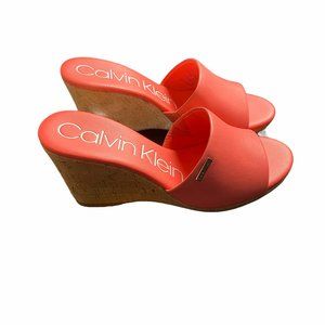 Calvin Klein | Shoes | Calvin Klein Womens Britta Wedge Sandals | Poshmark